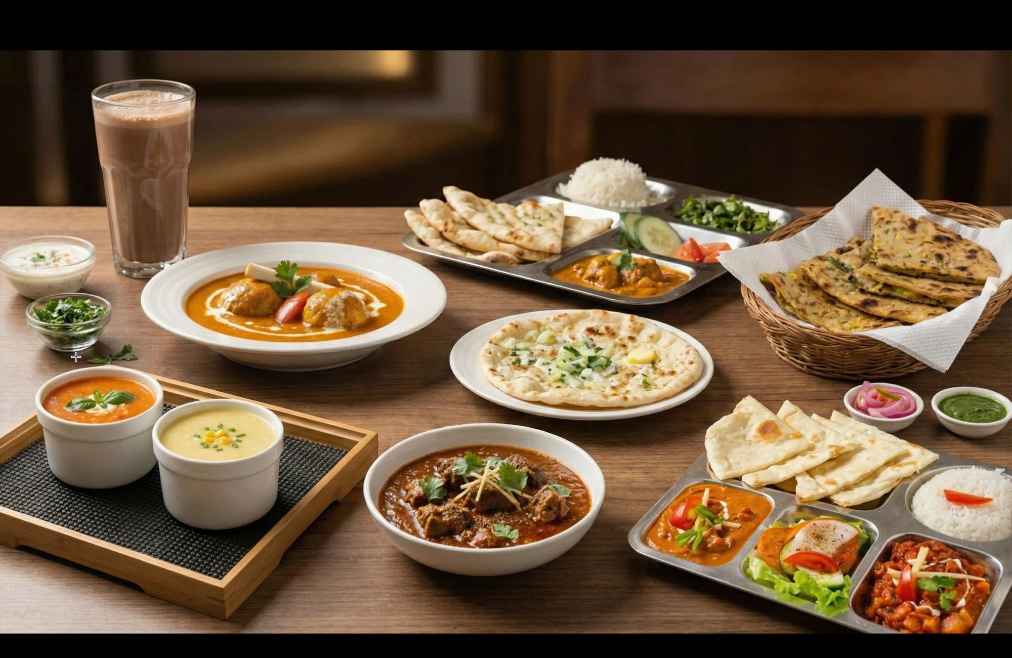 濃郁咖哩、烤餅籃與瑪莎拉茶